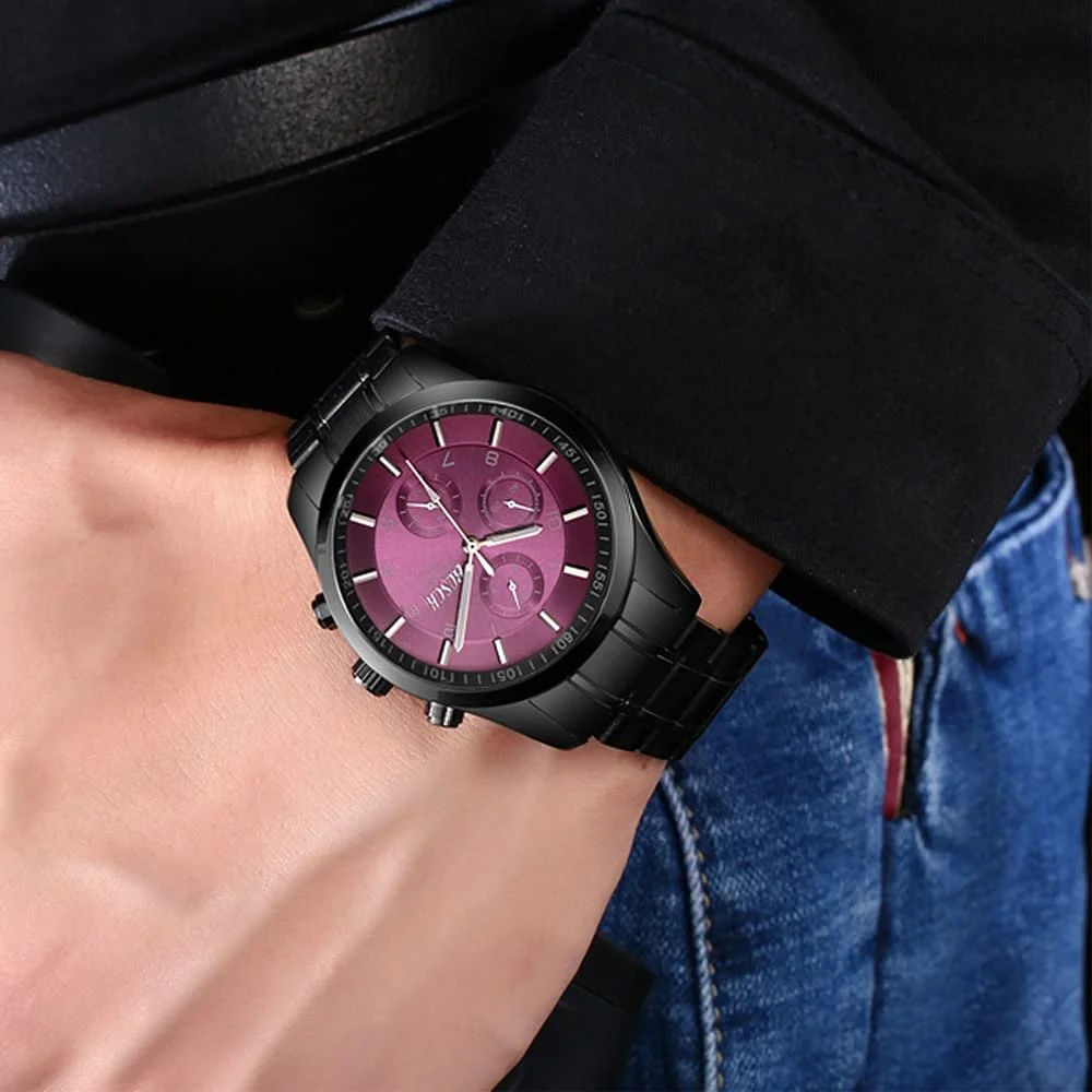 Аналоговые наручные часы 40 мм Easy Read Auto Date and Day из нержавеющей стали, фото №5