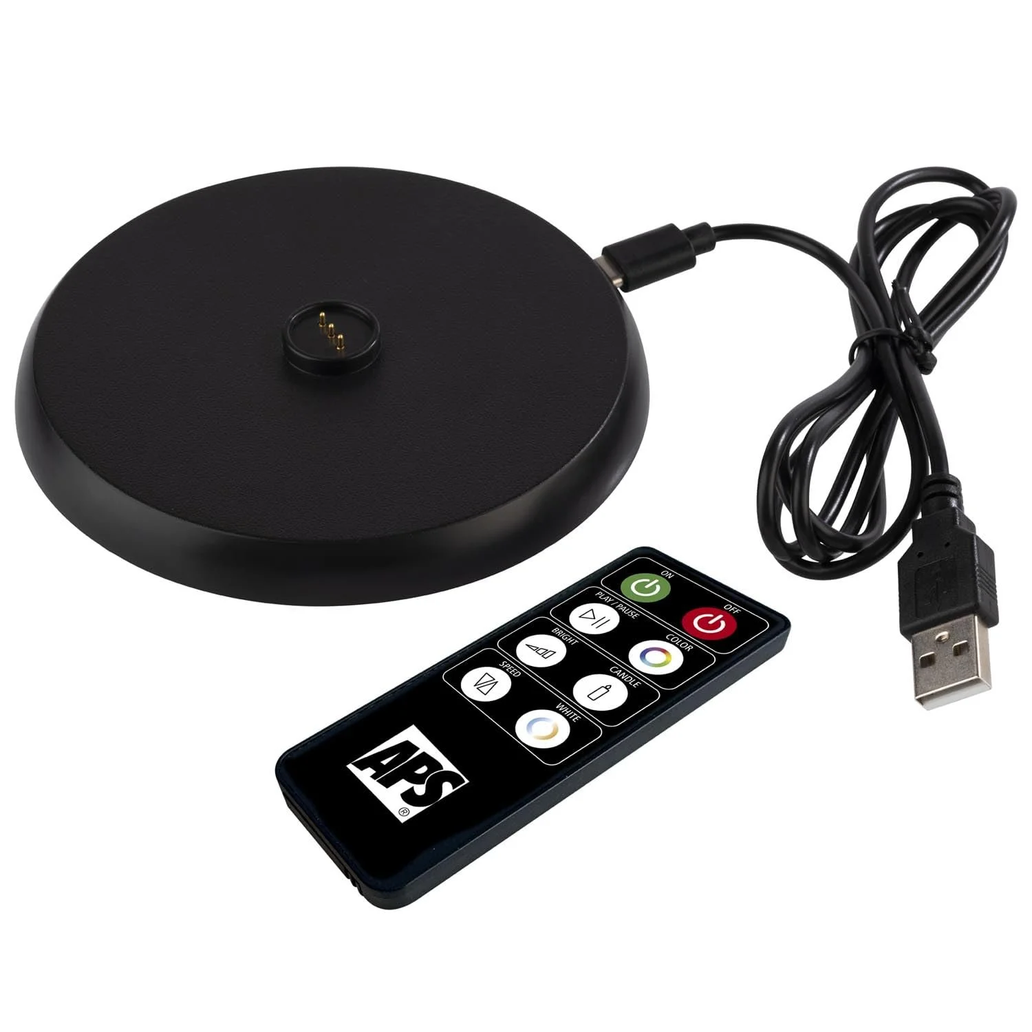 Настільна лампа APS Merle 17008 бездротова USB-C з регулюванням яскравості та колірної температури IP54 з док-станцією та пультом ДК золота, фото №3