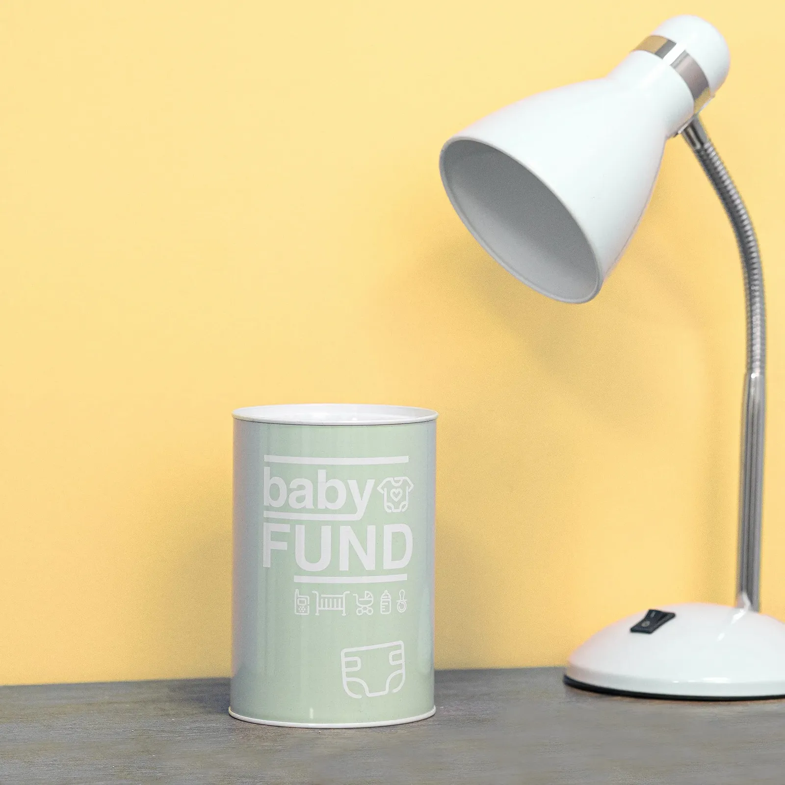 Скарбничка FISURA Baby Fund велика сталева, фото №5