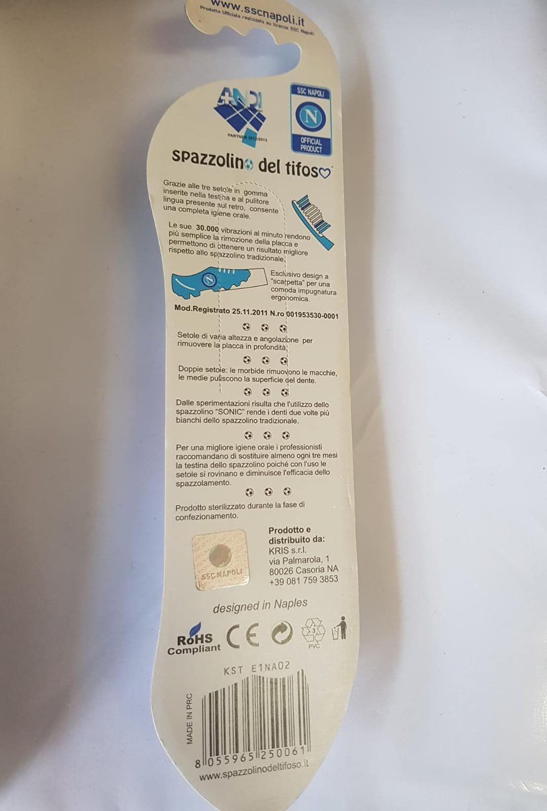 Зубная щетка электрическая звуковая GONDMAX Napoli Blue/White, фото №6