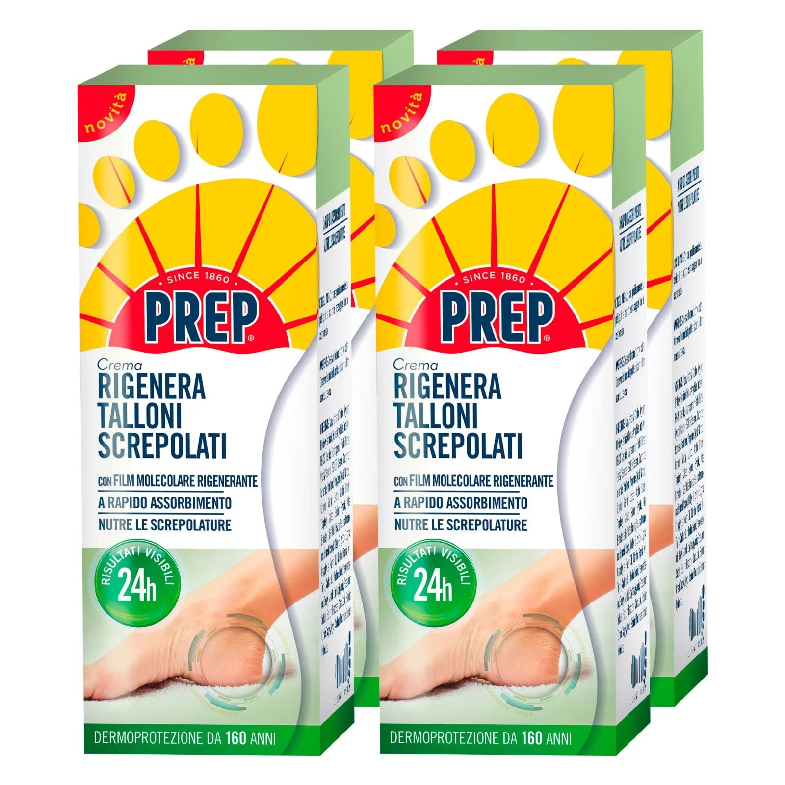 Крем для восстановления пяток PREP с маслом ши 4 x 75 мл, фото №1