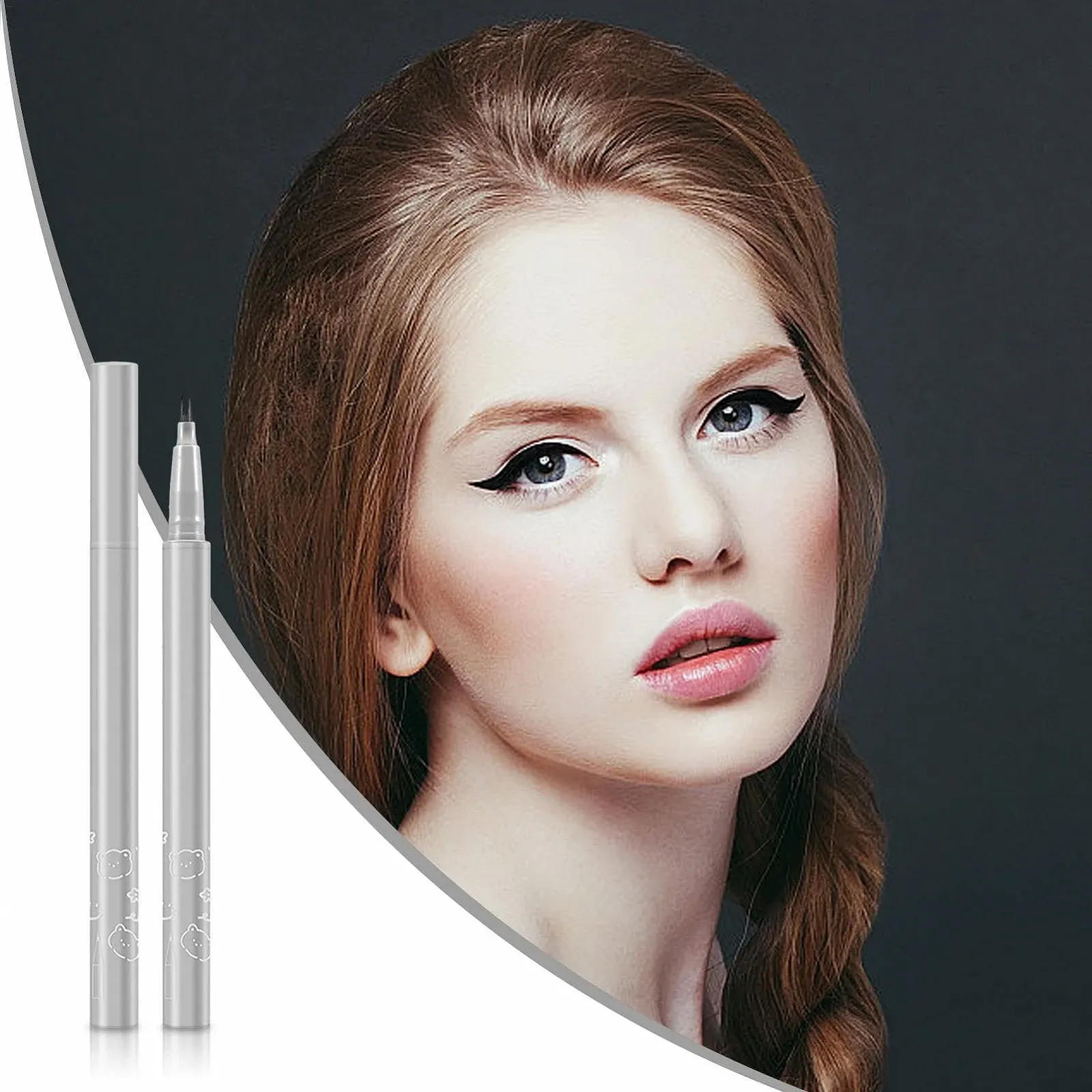 Карандаш для глаз с двухсторонним кончиком, Черный, фото №2