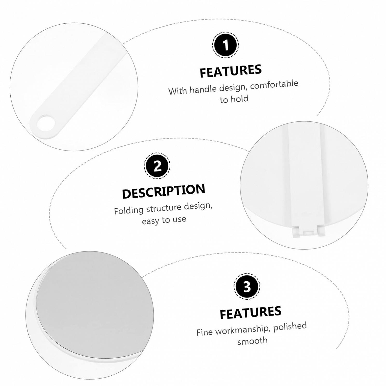 Дзеркало Angoily Klappbarer Tischspiegel minitisch разкладний білий, фото №5 Дзеркало Angoily Klappbarer Tischspiegel minitisch разкладний білий, фото №5