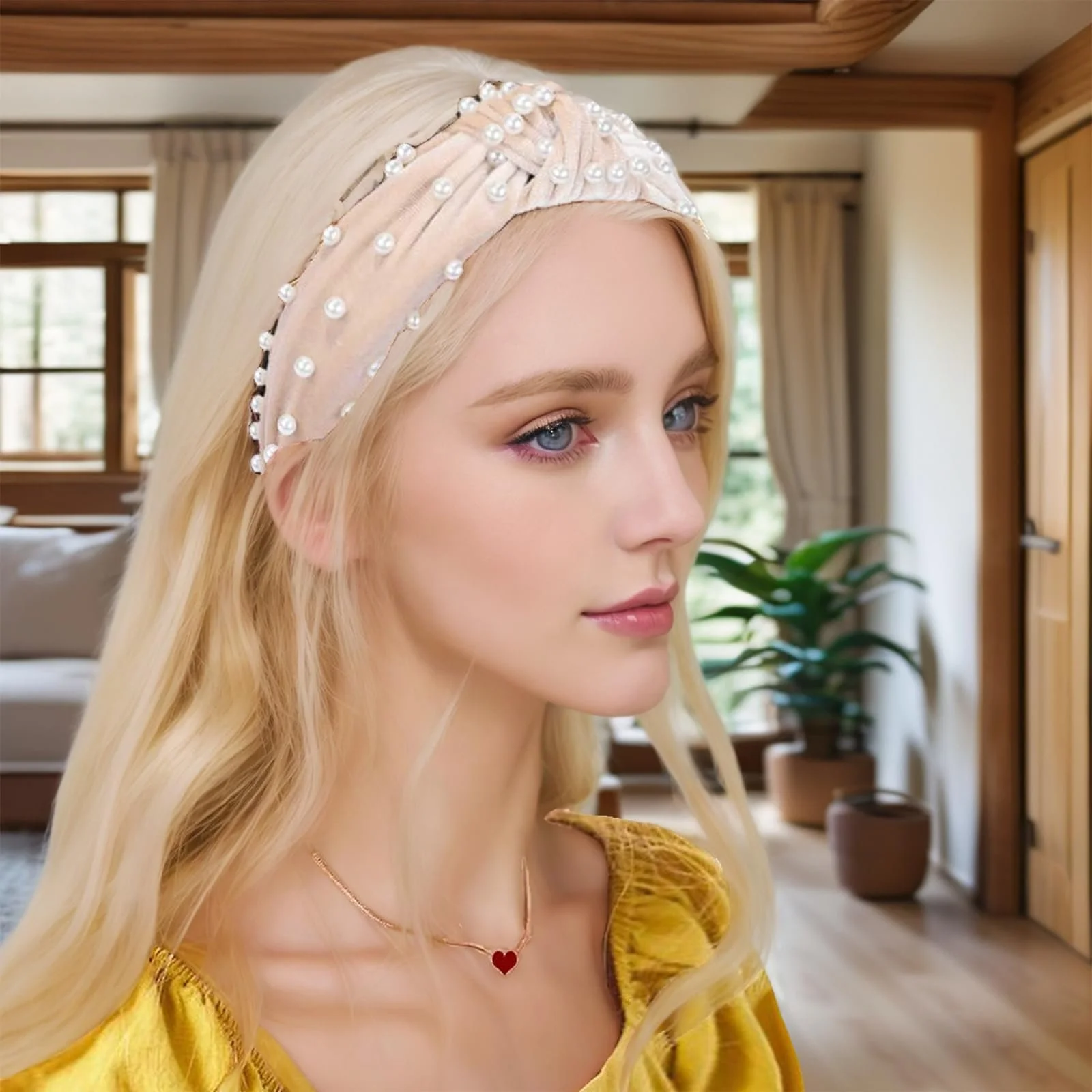 Обруч на голову Вузлик з бісером для жінок, 2 шт., фото №7 Обруч на голову Вузлик з бісером для жінок, 2 шт., фото №7