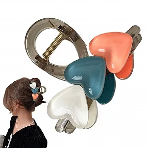 Заколка для волос Клипсы для женщин - Клипсы в форме сердца - Аксессуары для волос Клипсы для событий - Фото 1