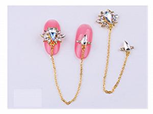 Ланцюжок yaoqijie 85 мм, кришталеві стрази 3D, колір: JE319 (10 шт.) - Фото 1