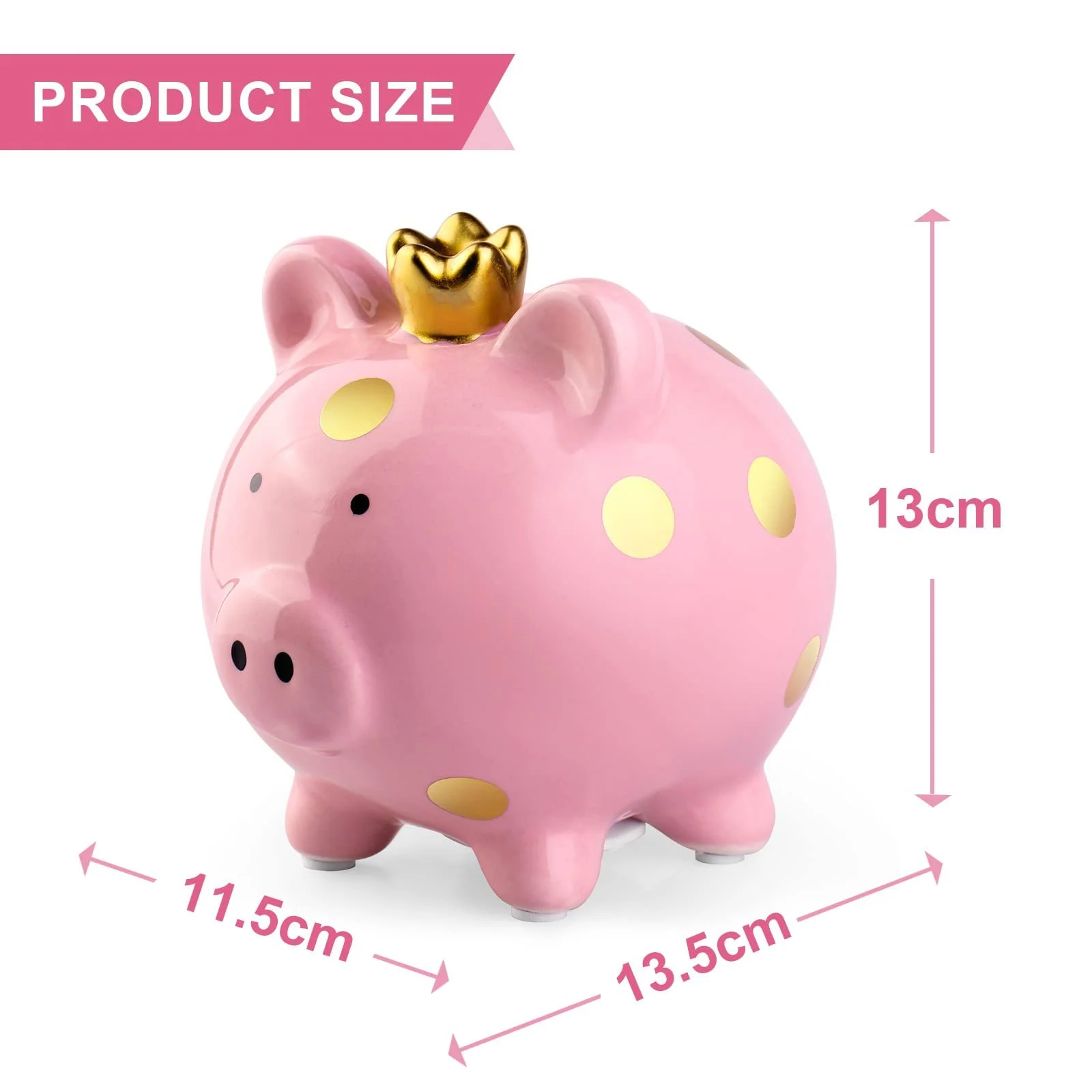 Скарбничка Nizirioo Свиня керамічна, фото №2