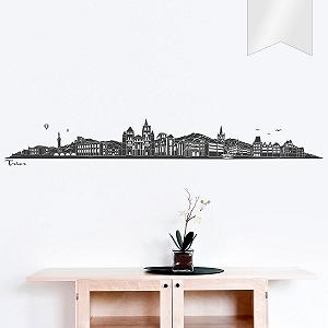 Наклейка на стіну WANDKINGS Skyline Trier (without Flow) 100 x 15 cm Transparent - Фото 1