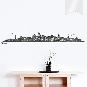 Наклейка на стіну WANDKINGS Skyline Trier (without Flow) 100 x 15 cm Transparent - Фото 1