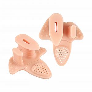 Разделитель для пальцев ног (2 шт. в упаковке) SEBS для коррекции большого пальца стопы с мягкой поддержкой для комфорта днем ​​и облегчения боли - Фото 1