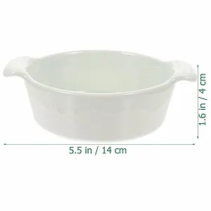 Керамическая форма для выпечки Gadpiparty Круглая Зеленая с двойными ручками Термостойкая synthetic.ua - Фото 1