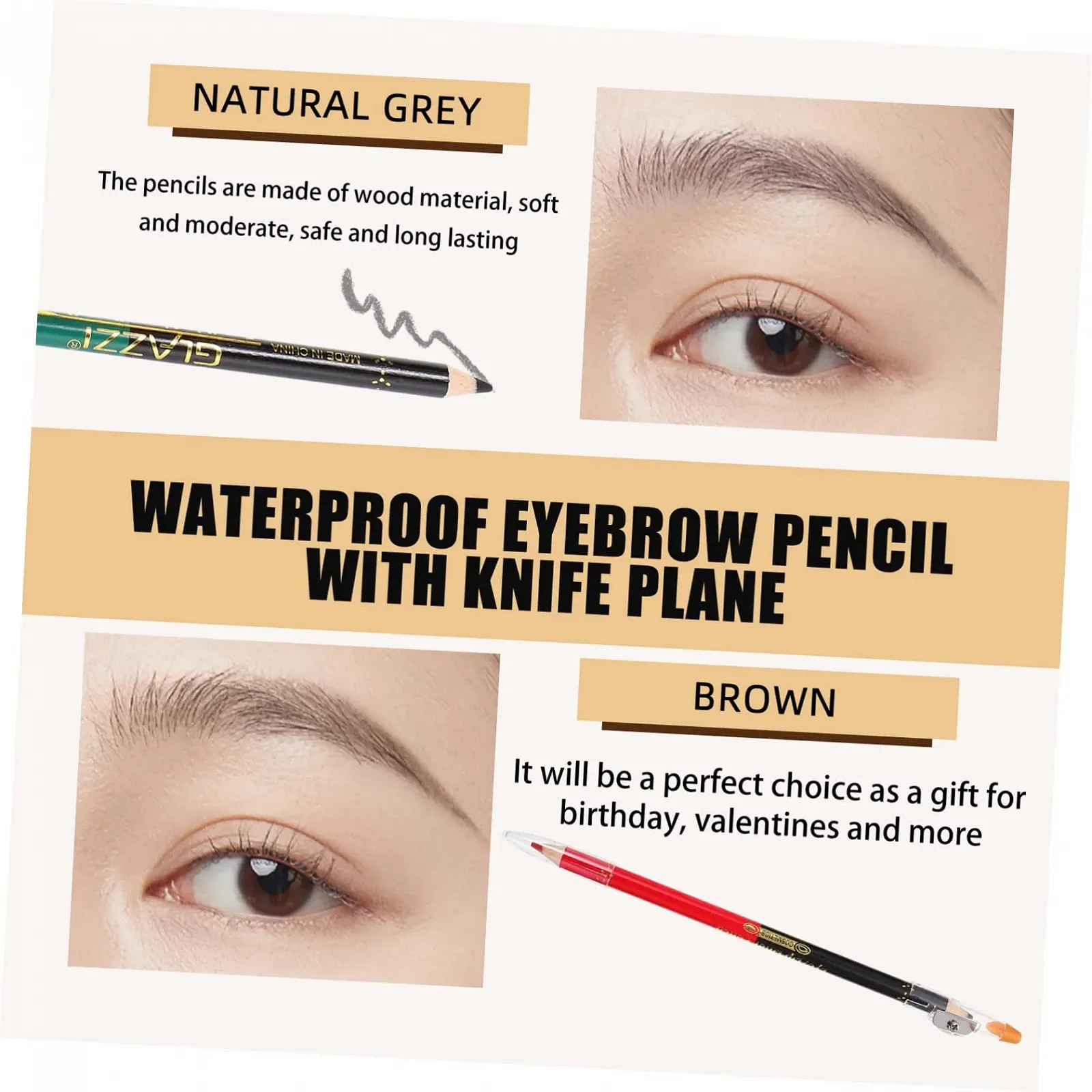 Карандаш для глаз FRCOLOR, черный водостойкий, матовый, двойной, фото №6 Карандаш для глаз FRCOLOR, черный водостойкий, матовый, двойной, фото №6