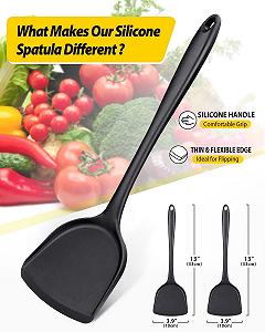 Набор лопаток для вока Silicone 2 Pack Non-Stick Heat Resistant synthetic.ua - Фото 1