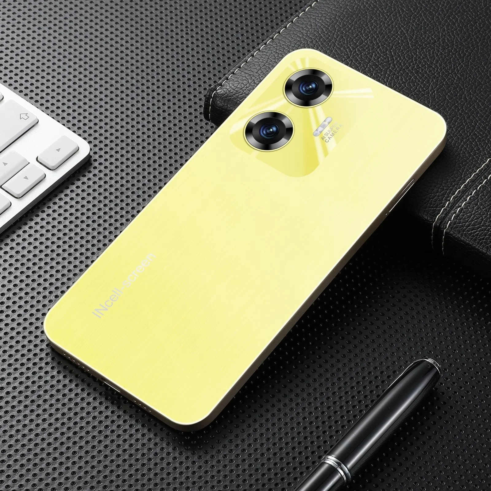 Смартфон PrzTIk C55 3GB + 32GB 4500 мАг 6.3 дюймів HD+ 4G Dual SIM Yellow, фото №4
