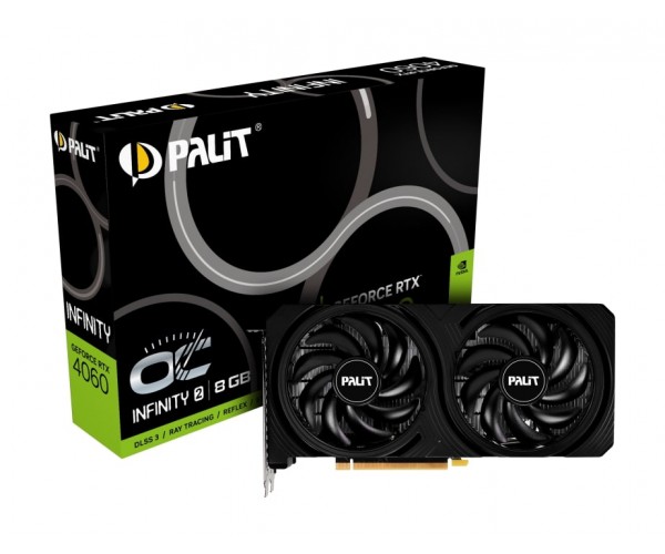 Відеокарта GF RTX 4060 8GB GDDR6 Infinity 2 OC Palit (NE64060S19P1-1070L), фото №1 Відеокарта GF RTX 4060 8GB GDDR6 Infinity 2 OC Palit (NE64060S19P1-1070L), фото №1