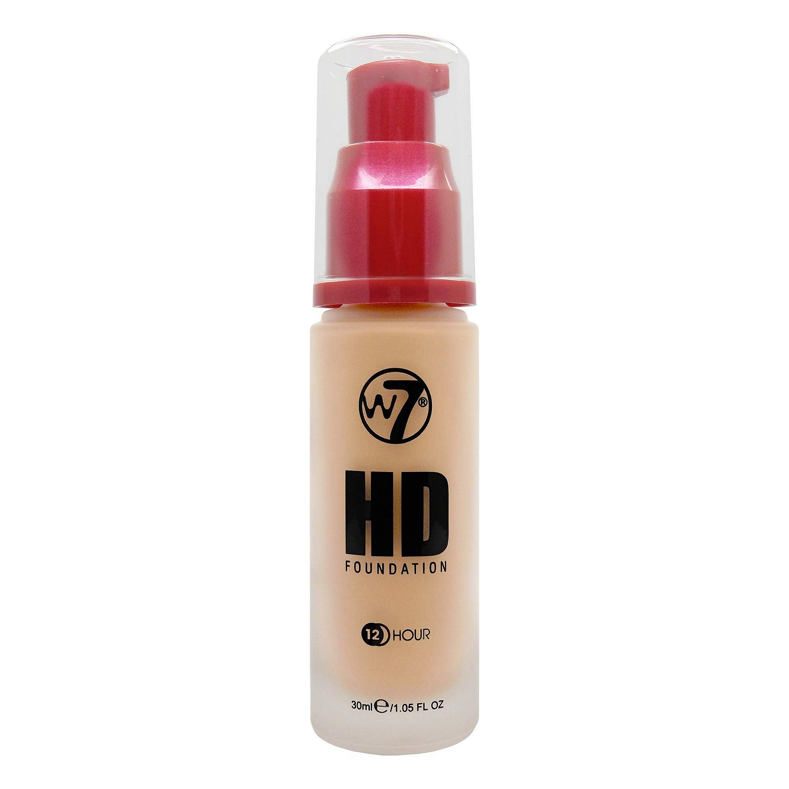 Тональний крем W7 HD Foundation Crème Brule Легке до середнього покриття Легкий і тривалий, фото №1