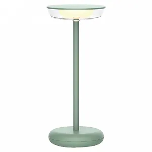 Настільна лампа Mykonos LED акумуляторна IP44 Сенсорна Зелена - Фото 1