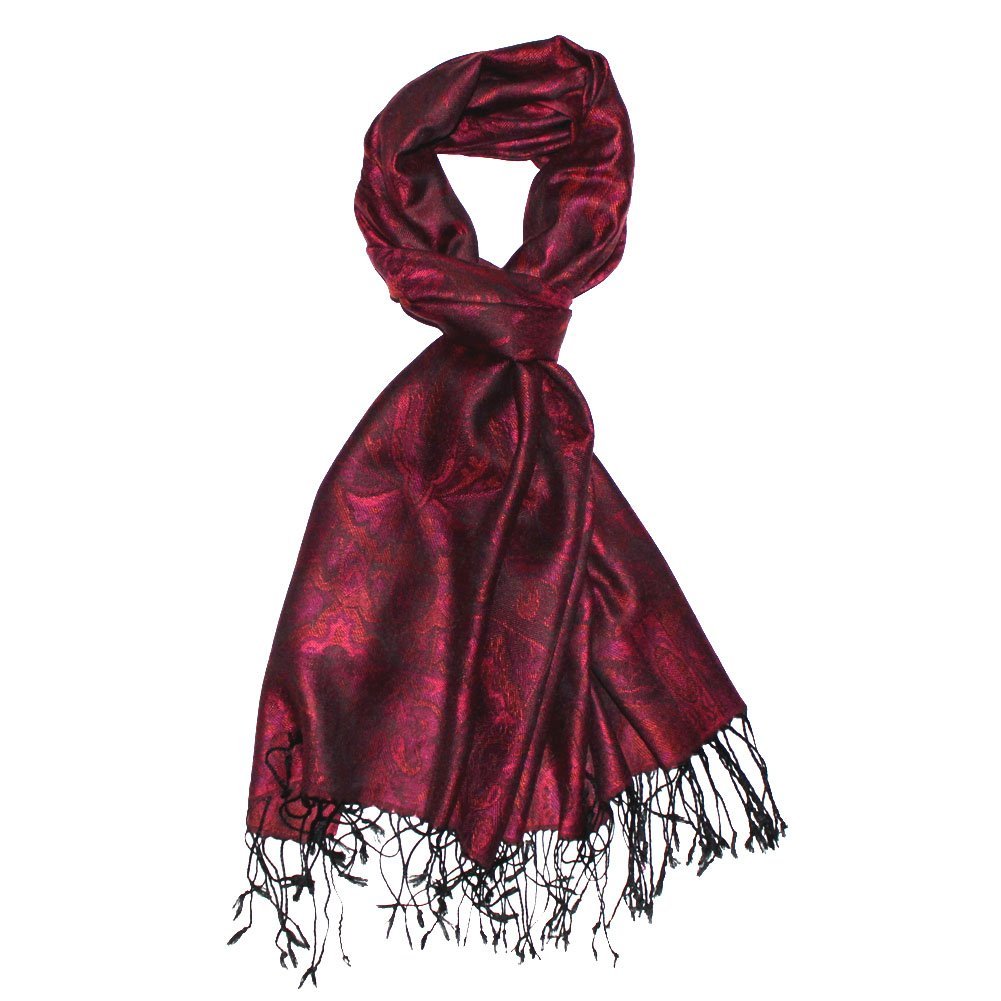 Жіноча пашміна Lorenzo Cana Paisley Red Berry, фото №3