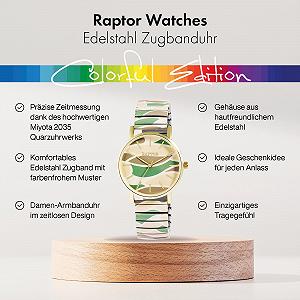 Жіночий годинник Кварцовий Аналоговий Raptor Colourful Edition RA10205 Багатокольоровий synthetic.ua - Фото 1