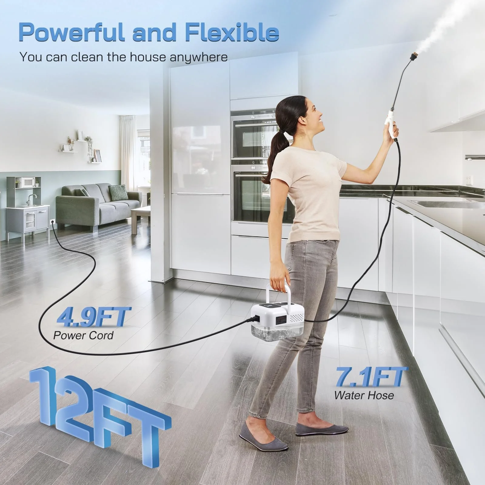 Пароочисник ручний 2500 W 1200 ml 9 швидкостей, фото №9 Пароочисник ручний 2500 W 1200 ml 9 швидкостей, фото №9