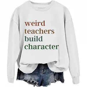 Унисекс свитшот Weird Teachers Build Character - Фото 1