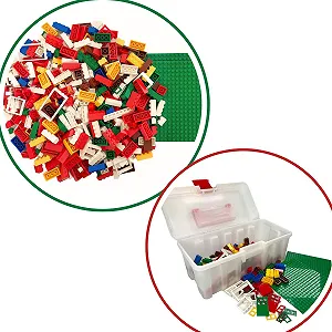 Конструктор Q-Bricks Creative Классические строительные блоки 400 деталей 19 формы Двери Окна Черепица Базовые пластины 8 цветов (Основные цвета) synthetic.ua - Фото 1