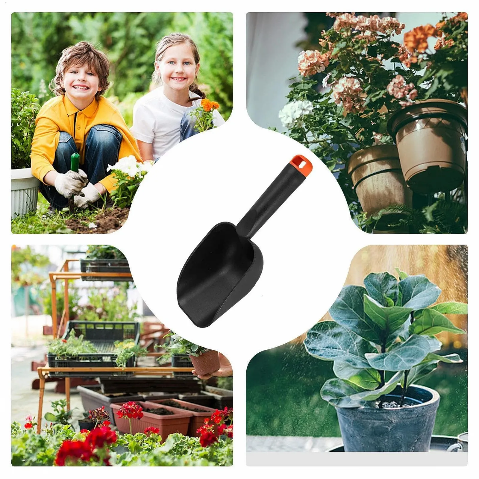 Лопата совковая Mxshc садовый для сада, огорода, пляжа, песка, для копания, кормления домашних животных, легкий, фото №4