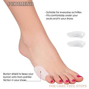 Роздільник для пальців ніг Pedimend Silica Gel для мізинця, вальгусна деформація, коректор кісточки, захисний рукав для мізинця / кісточки - Фото 1