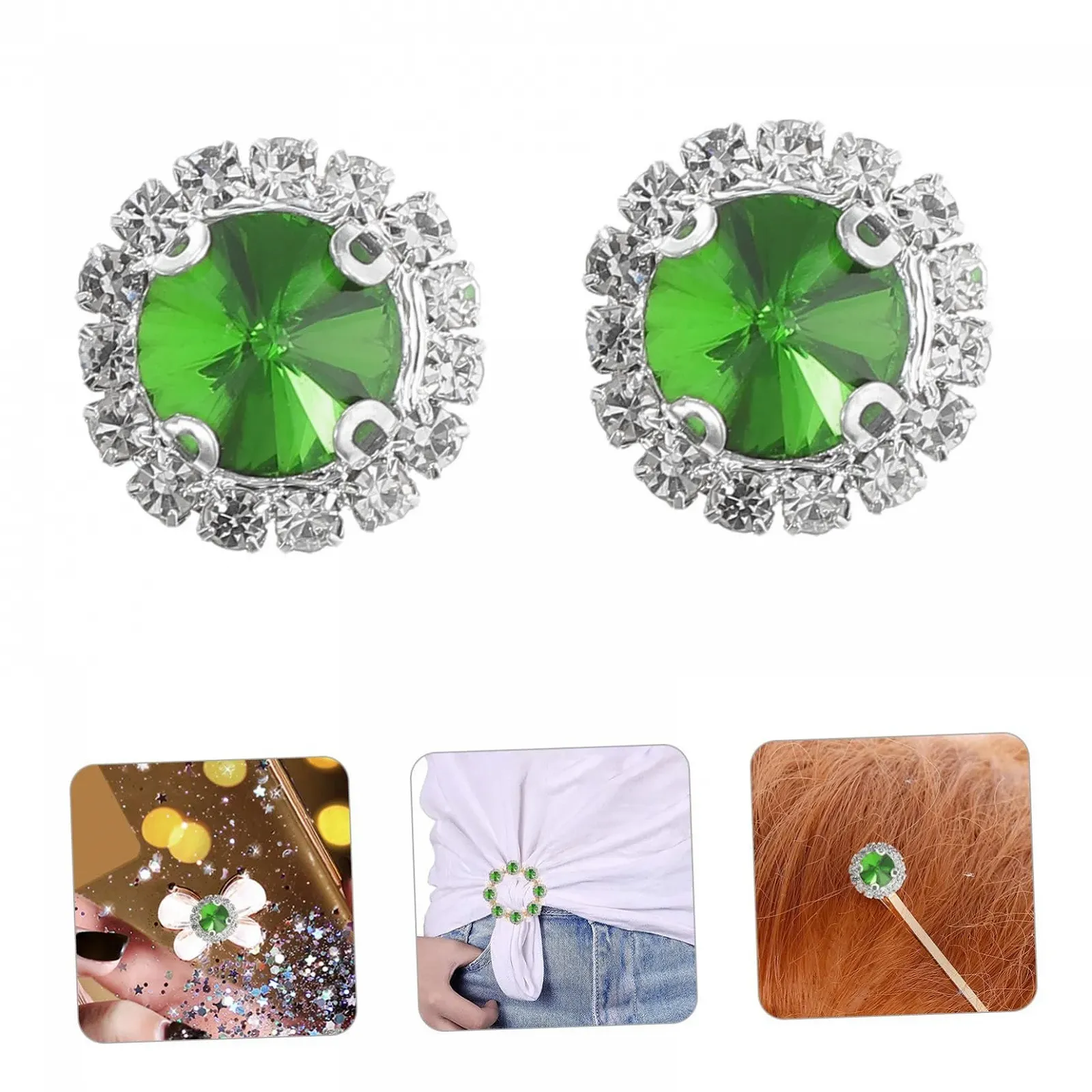 Стразы TEHAUX Искусственные бриллианты для рукоделия, 20 шт, фото №3