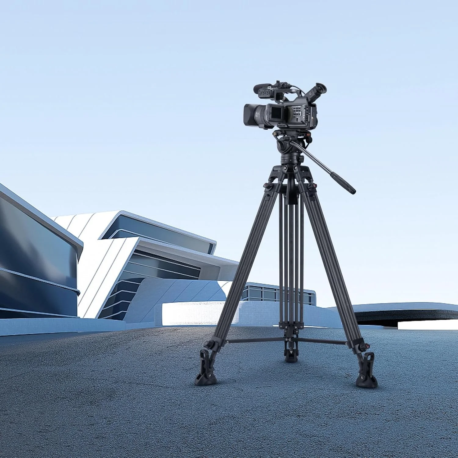 Штатив Cayer BV25LH Carbon Чорно-сірий, фото №6 Штатив Cayer BV25LH Carbon Чорно-сірий, фото №6