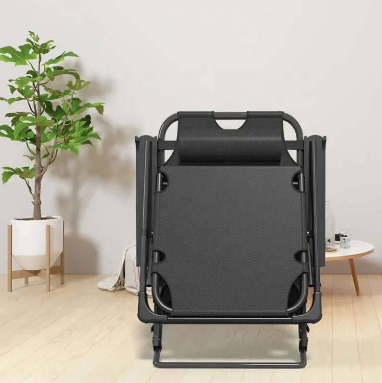 Раскладное кресло кровать с подушкой LEOBRO Темно серое (FCB-S06-PC), фото №5