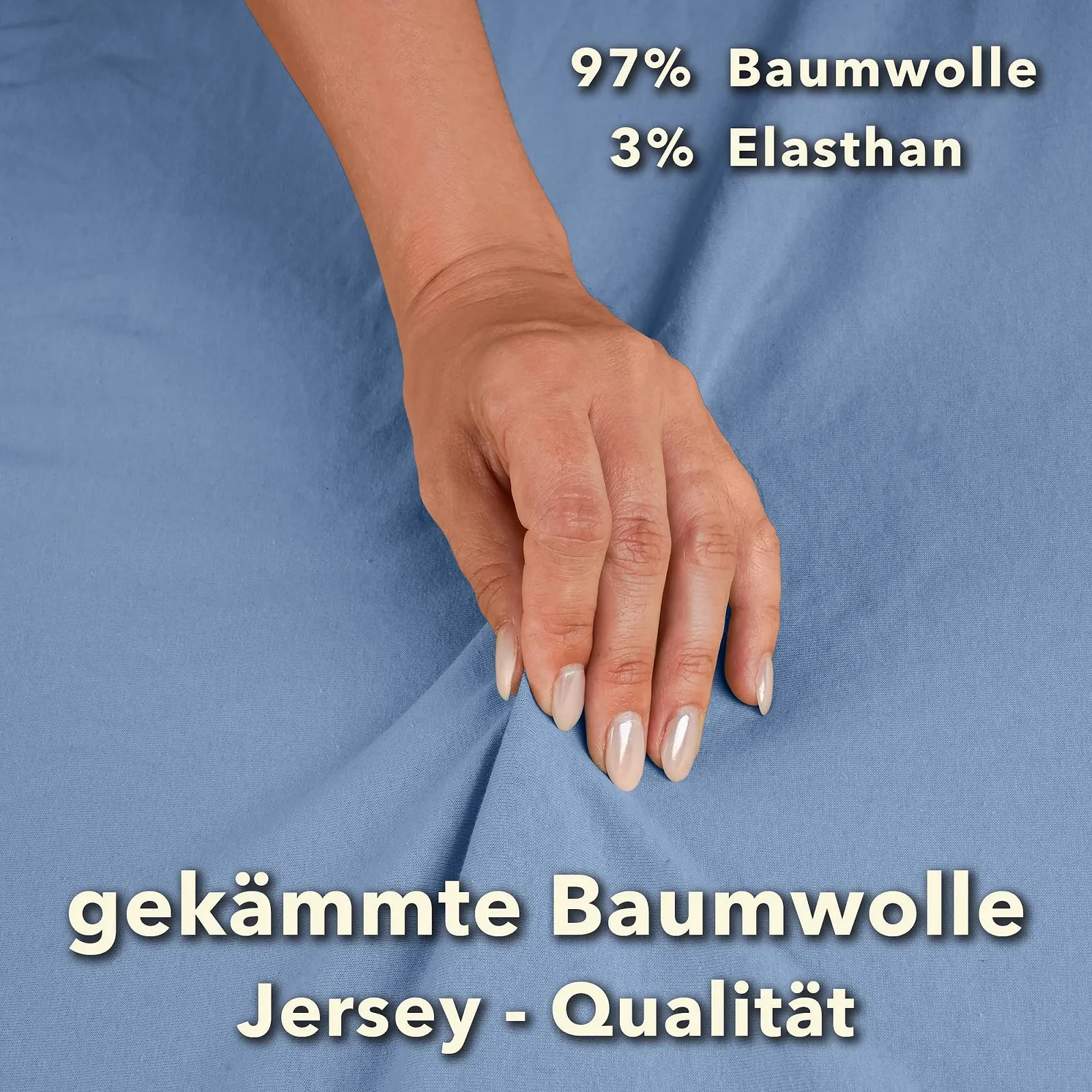 Простирадло на гумці STUDIO Бавовна 90 x 200 см - 100 x 200 см Середній Синій, фото №5 Простирадло на гумці STUDIO Бавовна 90 x 200 см - 100 x 200 см Середній Синій, фото №5