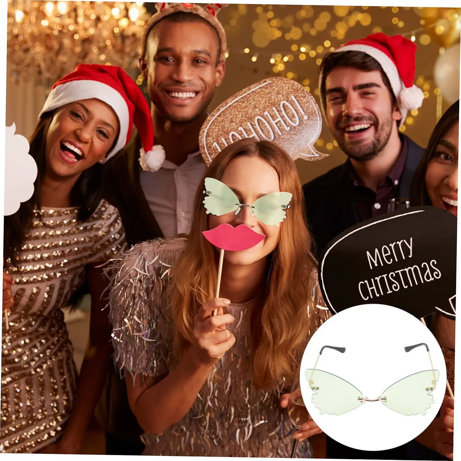 Сонцезахисні окуляри Без оправи VALICLUD Метал різнокольоровий 4 шт, фото №2 Сонцезахисні окуляри Без оправи VALICLUD Метал різнокольоровий 4 шт, фото №2