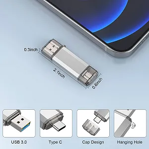 USB-флеш-накопичувач RAOYI 64 ГБ USB 3.0 OTG Type-C Сріблястий ціна на synthetic.ua - Фото 1 USB-флеш-накопичувач RAOYI 64 ГБ USB 3.0 OTG Type-C Сріблястий synthetic.ua - Фото 1