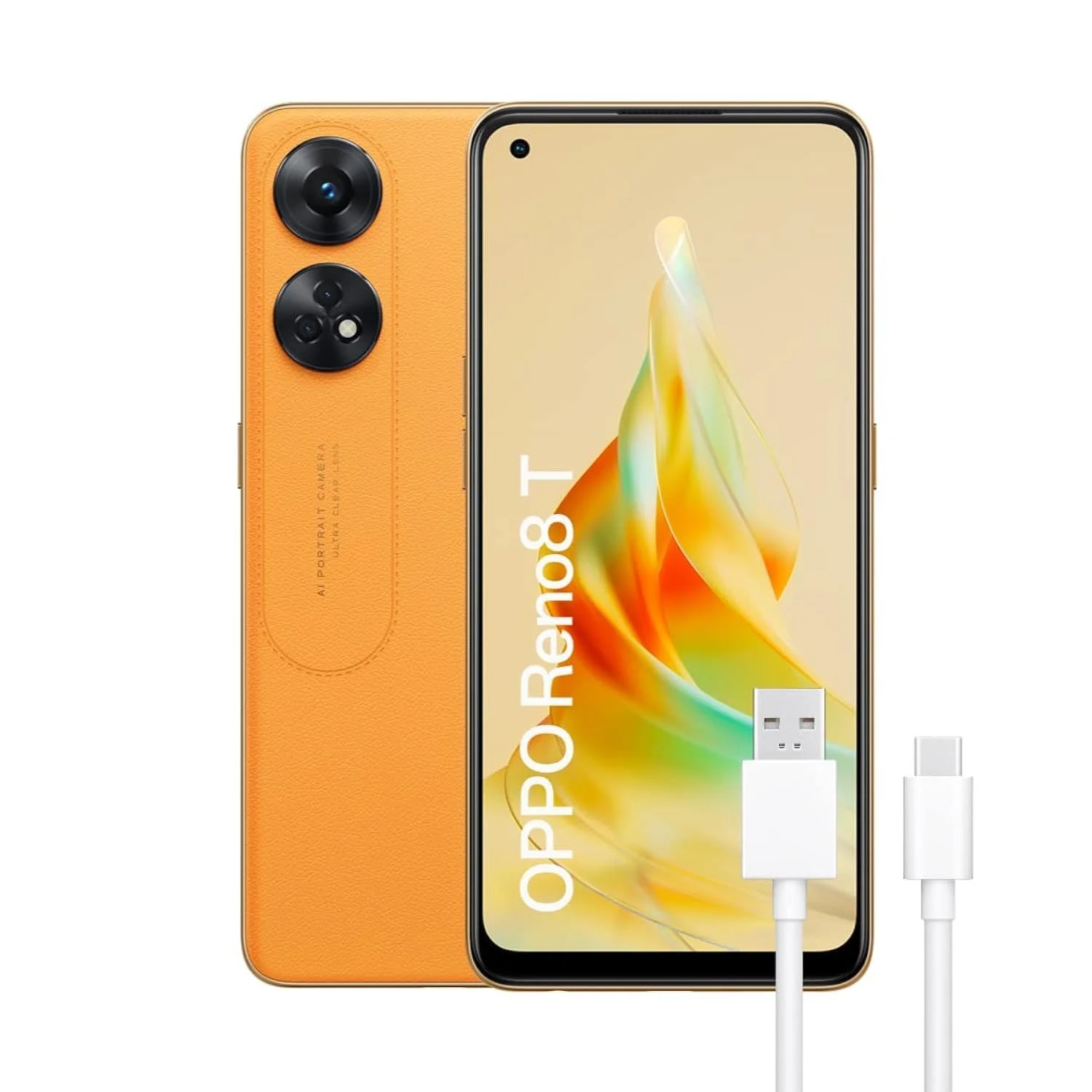 Смартфон Oppo Reno 8T 8GB+128GB 100MP+2MP 5000mAh 33W Dual Nano SIM Orange, фото №1