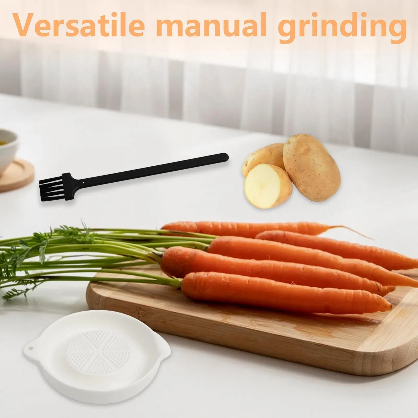 Терка Керамическая для чеснока со щеткой, фото №6