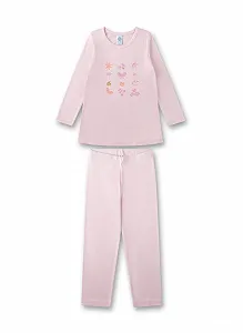 Комплект пижамный Sanetta для девочек, шорты, розовый - Фото 1