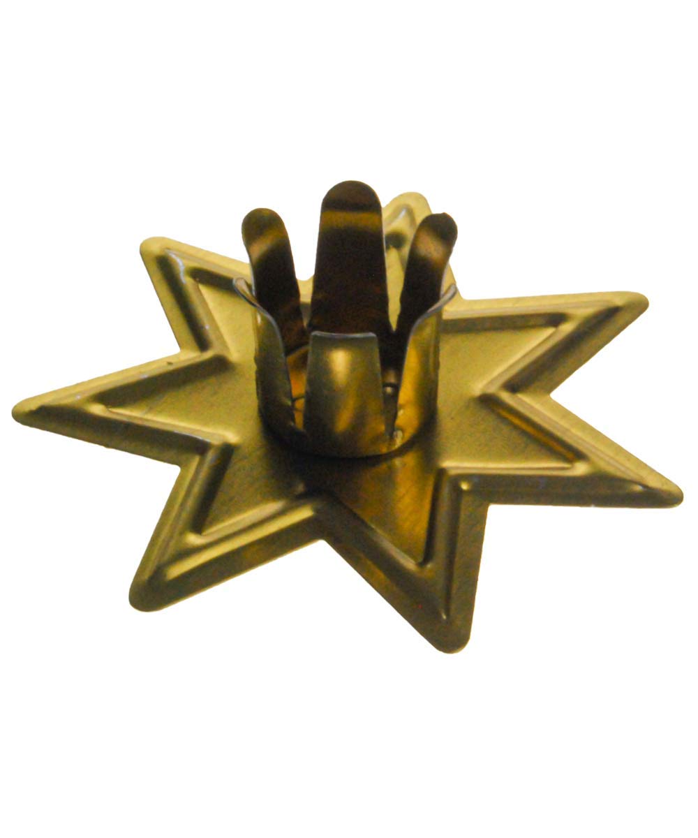 Підсвічник Standing Table Candle Holder Star Набір 10 для ялинкових свічок Зірка Золотий, фото №1
