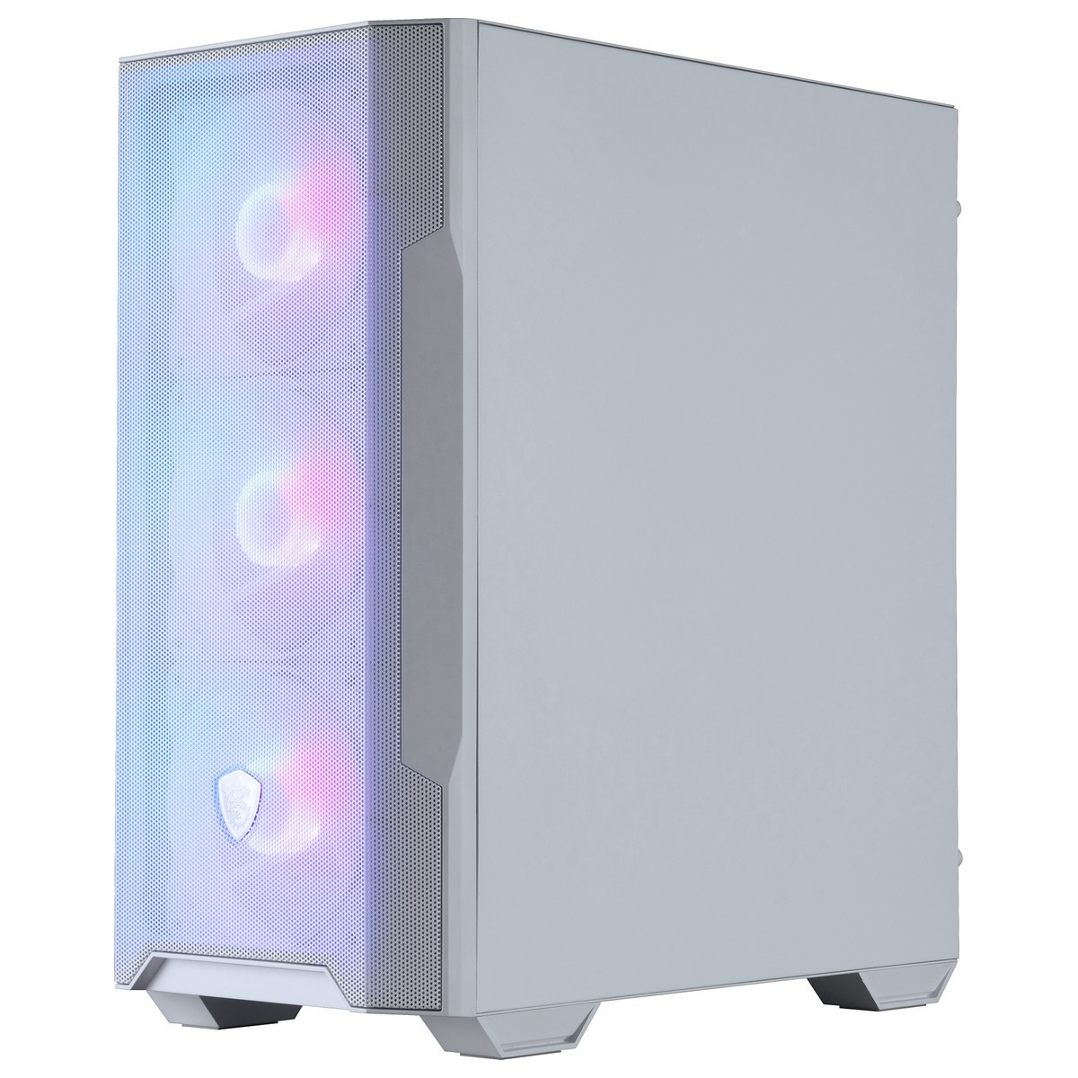 Корпус MSI MAG Forge M100R / без БЖ / Mini Tower / Micro-ATX / 4x120mm ARGB Fans / Tempered Glass / Білий, фото №4