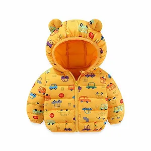 Зимняя куртка Детская Повседневная Пуховая Куртка Зимняя Длинная Куртка с Капюшоном, Карманами Ветрозащитная Зимняя Куртка Легкая Теплая Черная Пуховая Куртка Легкая Дышащая Пуховая Куртка для Открытого Воздуха - Фото 1