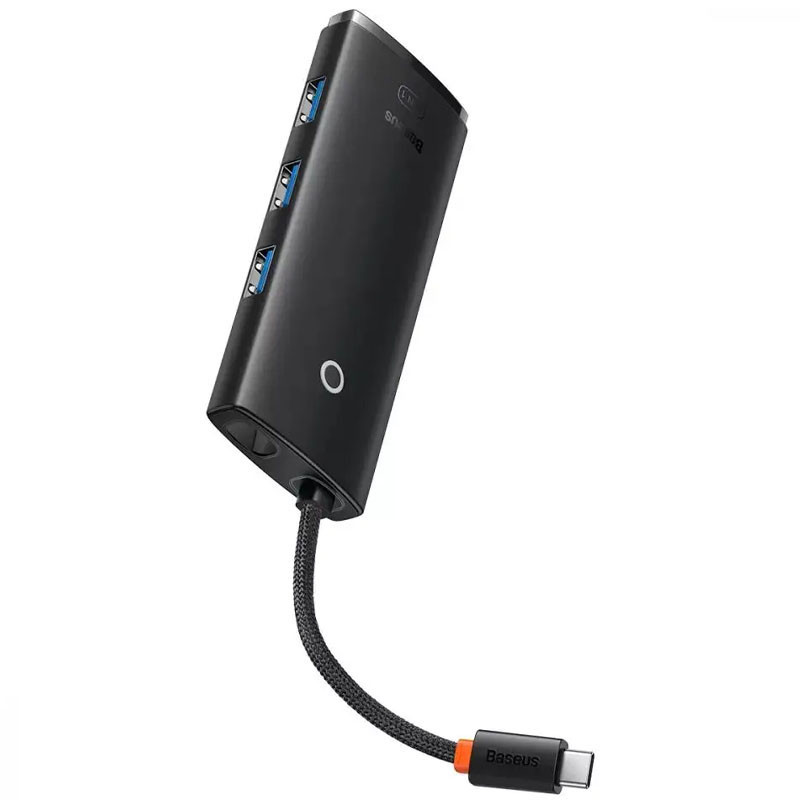 Переходник HUB Baseus Lite Series 5in1 Type-C to HDMI 3xUSB 3.0 PD WKQX04, фото №2