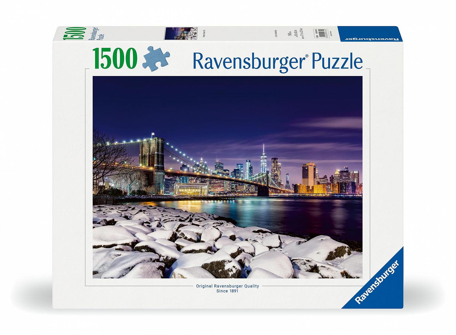Пазл Ravensburger Winter in New York 12000734 1500 элементов, фото №2