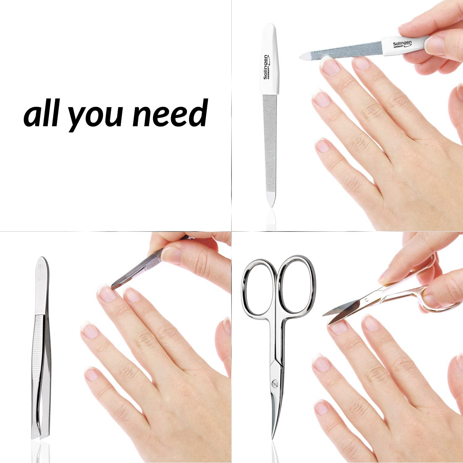 Набір: Ножиці Щипці Пилка marQus Solingen Mint, фото №3 Набір: Ножиці Щипці Пилка marQus Solingen Mint, фото №3