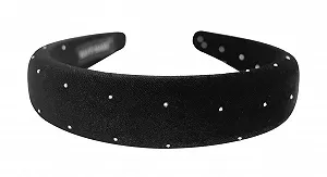 Обруч Бархатный с Мягкой Подкладкой и Стразами - Фото 1