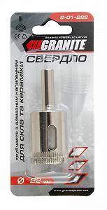 Свердло трубчасте GRANITE з алмазним напиленням для скла та плитки 22 мм 2-01-222 synthetic.ua - Фото 1