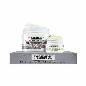 Набір Kiehl's Ultra Facial Cream та Avocado Eye Cream зволожувальний зі скваланом та глікопротеїном 72 год зволоження - Фото 1