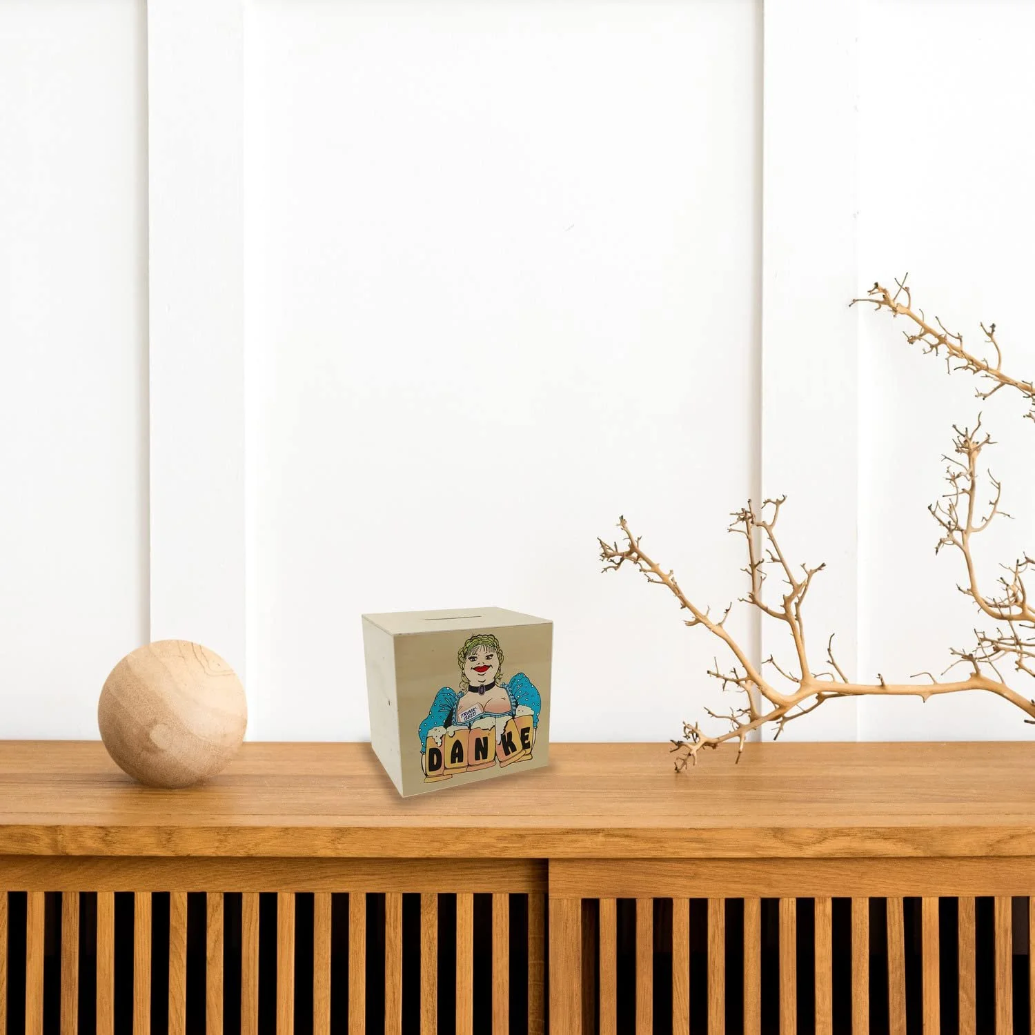 Скарбничка дерев'яна для чайових Пивний фонд Офіціантка, фото №4