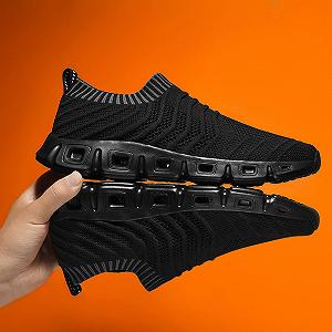 Кроссовки мужские Лето 2022 Hollow Fly Woven Легкие Дышащие Удобные Декомпрессионные Модные Красивые Спортивные Беговые Подъемные synthetic.ua - Фото 1