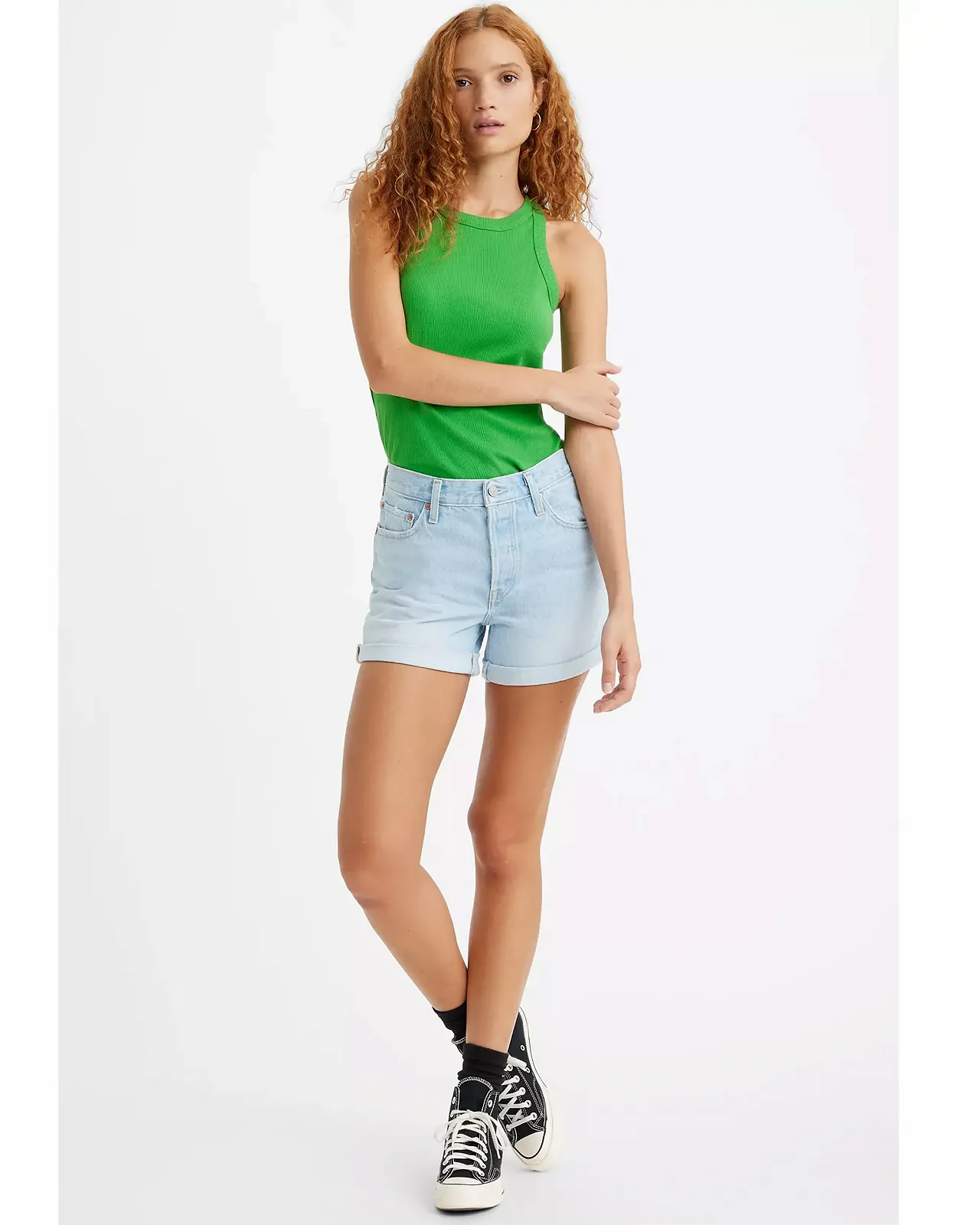 Жіночі шорти Levis - 501 Rolled Short Glaring - Womens - 23, фото №1