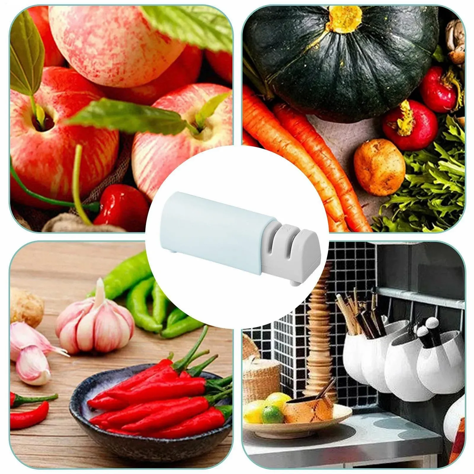 Точило для ножів ручна 2-ступінчаста висувна, фото №4